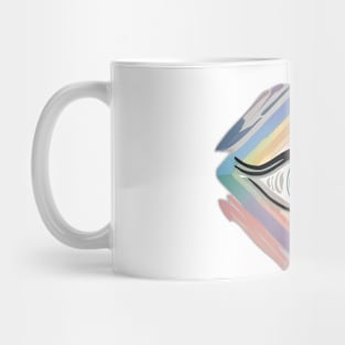 Abstract Eye Artwork with Colorful Geometric Layers No. 546 Mug